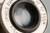 Leica Leitz Elmar 50mm F/3.5 Lens for Leica L39 #51627T