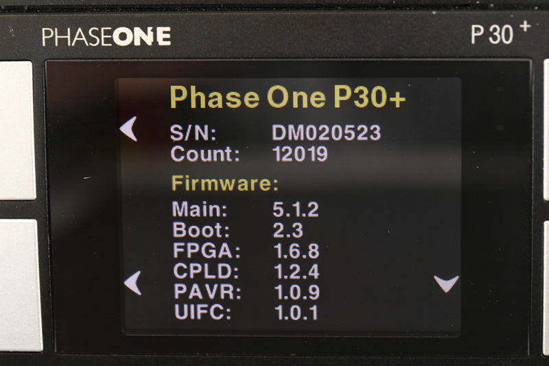 Phase One P30+ Digital Back for Hasselblad V *Shutter Count:12019 #51839E4