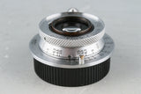 Leica Leitz Elmar 35mm F/3.5 Lens for Leica L39 #51992T