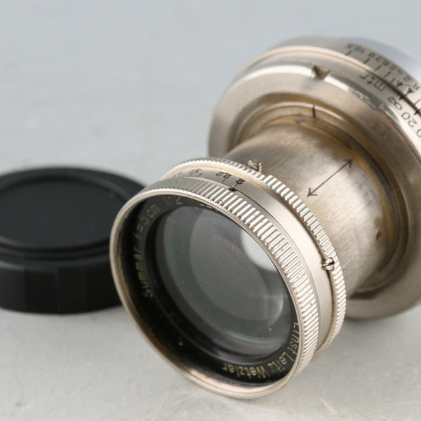 Leica Leitz Summar 50mm F/2 Nickel Lens for Leica L39 #51993T 