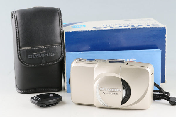 Olympus μ ZOOM 140 35mm Point & Shoot Film Camera With Box #52028L8#AU