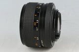 Contax Carl Zeiss Planar T* 50mm F/1.4 AEJ Lens for CY Mount #52145A2