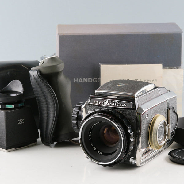 Zenza Bronica S2 + NIKKOR-P 75mm F2.8 Lens + Handgrip + Outdoor Magnifying  Glass 5X #52171G43